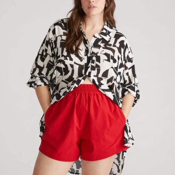 Universal Standard Pants - Universal Standard- coral colored Sunny swim Shorts